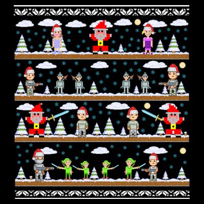 Attack of Christmas Gamer Ugly Christmas Sweater T-Shirt