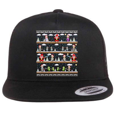 Attack of Christmas Gamer Ugly Christmas Sweater Flatbill Hat