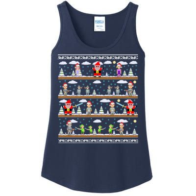 Attack of Christmas Gamer Ugly Christmas Sweater Ladies Essential Tank