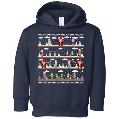 Attack of Christmas Gamer Ugly Christmas Sweater Toddler Hoodie