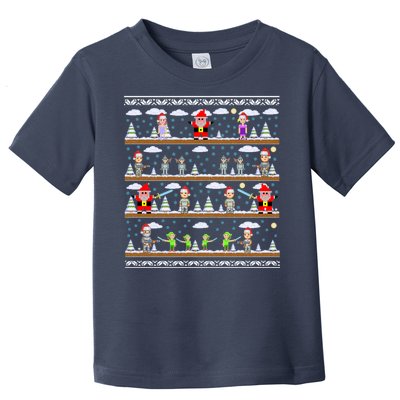 Attack of Christmas Gamer Ugly Christmas Sweater Toddler T-Shirt