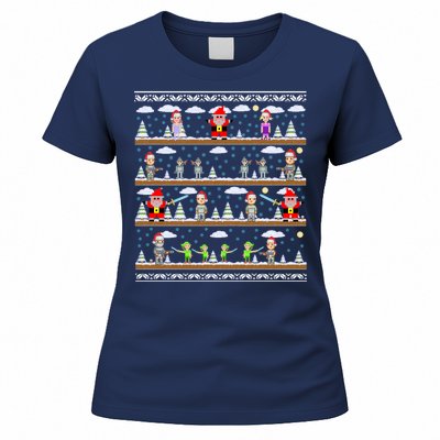 Attack of Christmas Gamer Ugly Christmas Sweater Women's T-Shirt