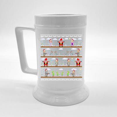 Attack of Christmas Gamer Ugly Christmas Sweater Beer Stein