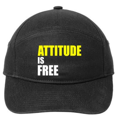 Attitude Is Free 7-Panel Snapback Hat