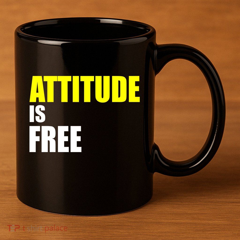Attitude Is Free 11oz C Handle Ceramic Mug