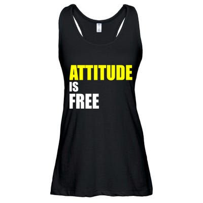 Attitude Is Free Ladies Essential Flowy Tank
