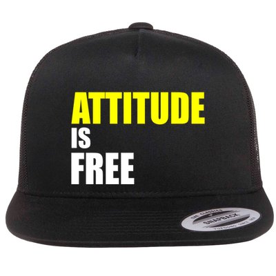 Attitude Is Free Flat Bill Trucker Hat