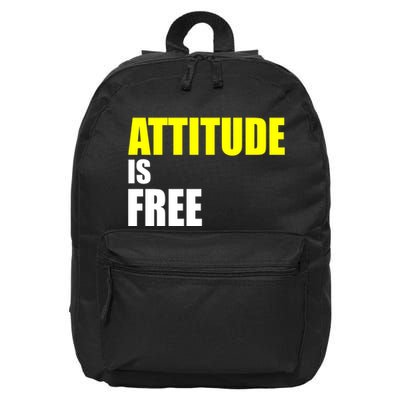 Attitude Is Free 16 in Basic Backpack