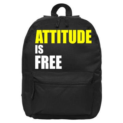 Attitude Is Free 16 in Basic Backpack