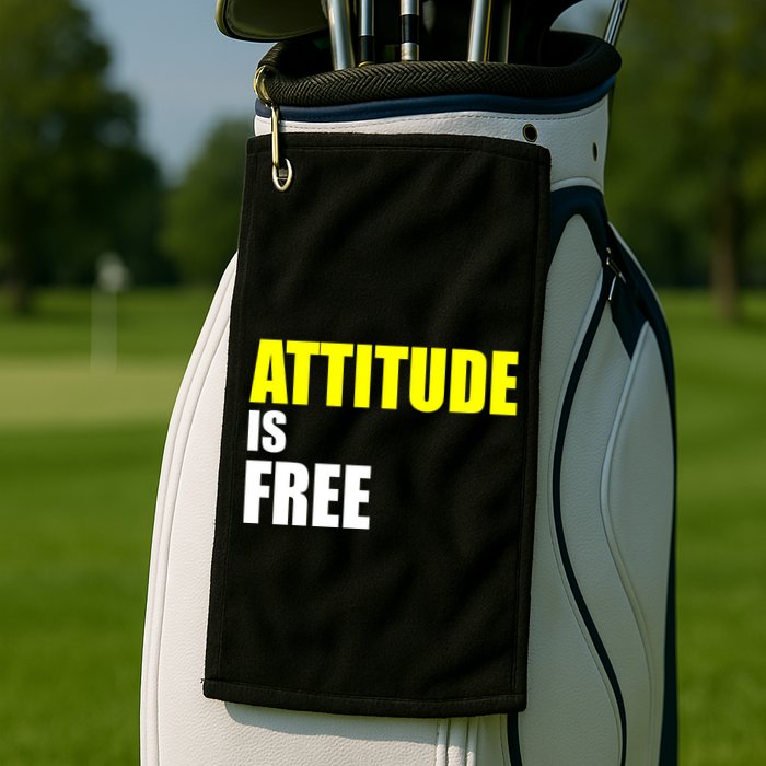 Attitude Is Free Golf Towel