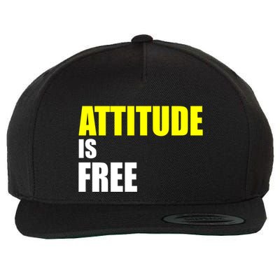 Attitude Is Free Wool Snapback Cap