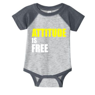 Attitude Is Free Infant Baby Jersey Bodysuit