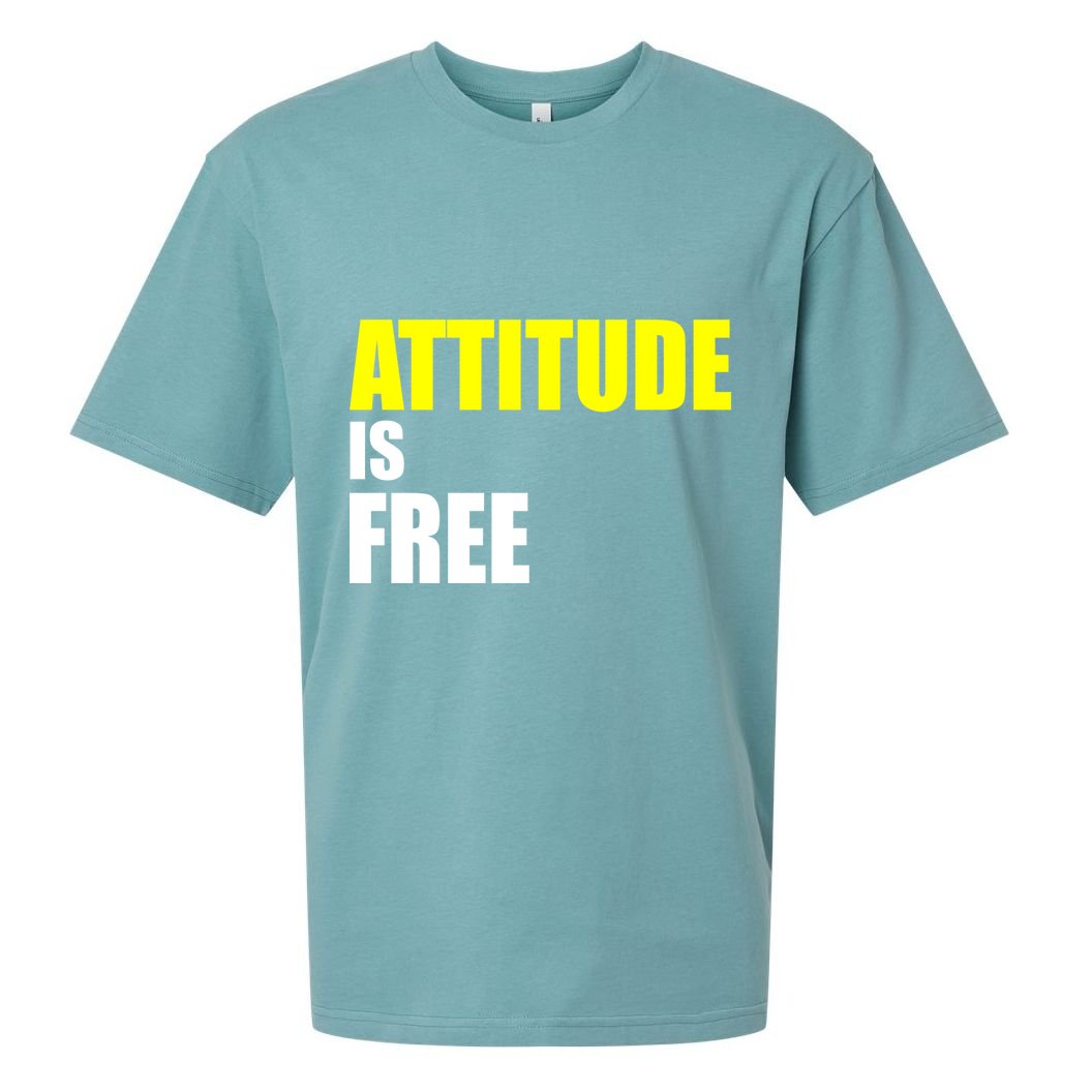 Attitude Is Free Sueded Cloud Jersey T-Shirt