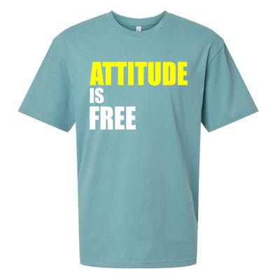 Attitude Is Free Sueded Cloud Jersey T-Shirt