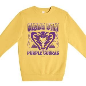 A True Underdog Story Globo Gym Purple Cobras Premium Crewneck Sweatshirt