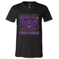 A True Underdog Story Globo Gym Purple Cobras V-Neck T-Shirt