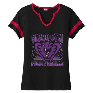 A True Underdog Story Globo Gym Purple Cobras Gift Ladies Halftime Notch Neck Tee