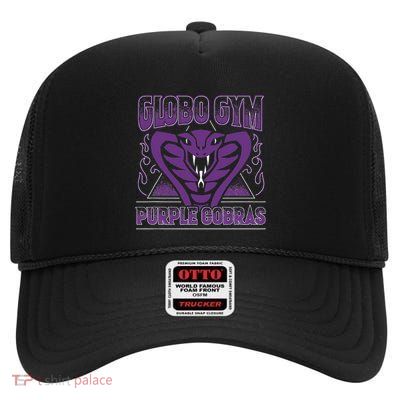 A True Underdog Story Globo Gym Purple Cobras Gift High Crown Mesh Back Trucker Hat