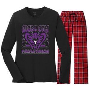 A True Underdog Story Globo Gym Purple Cobras Gift Women's Long Sleeve Flannel Pajama Set 