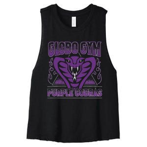 A True Underdog Story Globo Gym Purple Cobras Gift Women's Racerback Cropped Tank