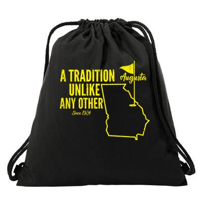 A Tradition Unlike Any Other Augusta Georgia Golfing Drawstring Bag