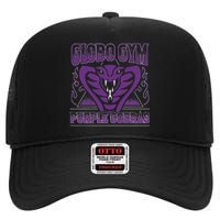 A True Underdog Story Globo Gym Purple Cobras High Crown Mesh Back Trucker Hat