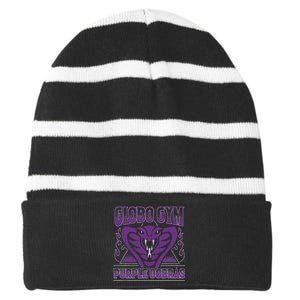 A True Underdog Story Globo Gym Purple Cobras Striped Beanie with Solid Band