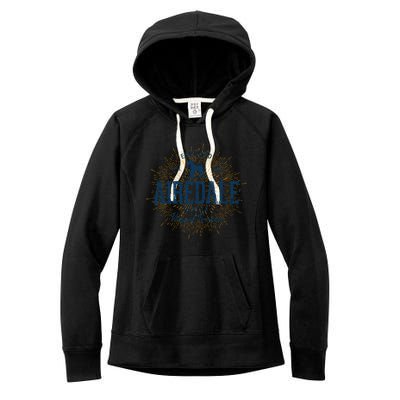 Airedale Terrier Vintage Airedale Gift Women's Fleece Hoodie