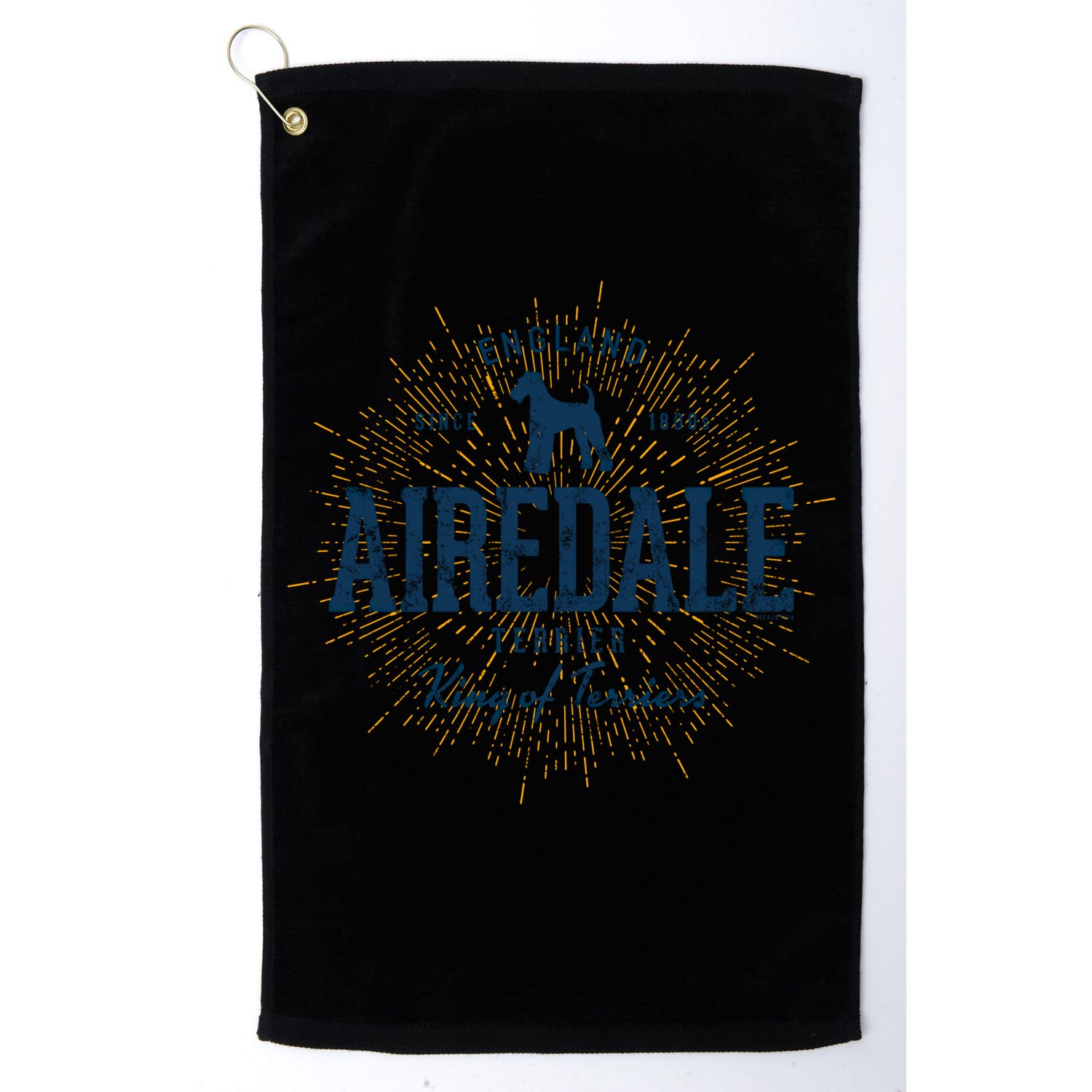 Airedale Terrier Vintage Airedale Gift Golf Towel