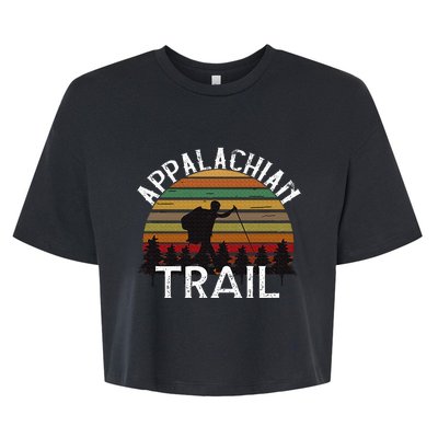 Appalachian Trail Vintage Hiking Mountains Bella+Canvas Jersey Crop Tee