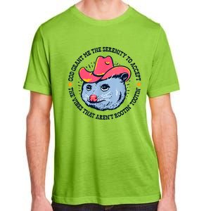 Accept The Vibes That Arent Rootin Tootin Funny Opossum Adult ChromaSoft Performance T-Shirt