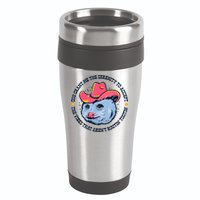 Accept The Vibes That Arent Rootin Tootin Funny Opossum 16oz Travel Tumbler