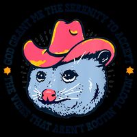 Accept The Vibes That Arent Rootin Tootin Funny Opossum 16oz Travel Tumbler