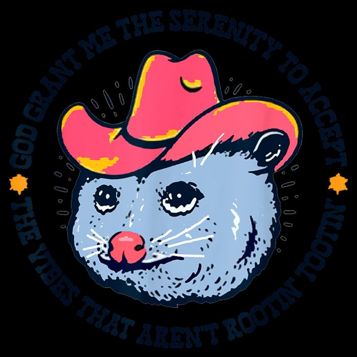 Accept The Vibes That Arent Rootin Tootin Funny Opossum 16oz Travel Tumbler