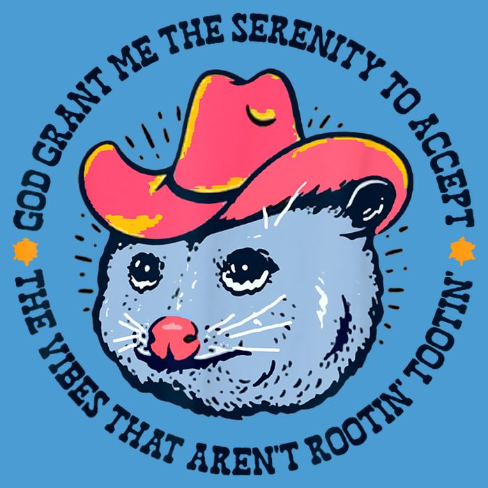 Accept The Vibes That Arent Rootin Tootin Funny Opossum Tie Dye Hoodie