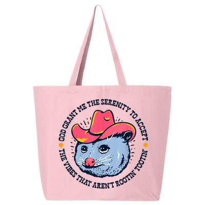 Accept The Vibes That Arent Rootin Tootin Funny Opossum 25L Jumbo Tote
