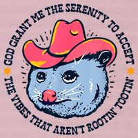 Accept The Vibes That Arent Rootin Tootin Funny Opossum 25L Jumbo Tote