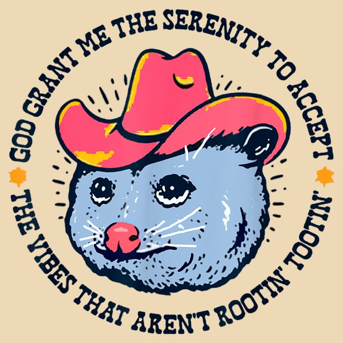 Accept The Vibes That Arent Rootin Tootin Funny Opossum Bag