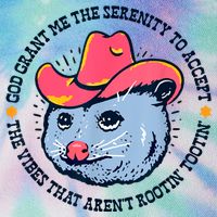 Accept The Vibes That Arent Rootin Tootin Funny Opossum Legacy Tie Dye Trucker Hat