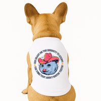 Accept The Vibes That Arent Rootin Tootin Funny Opossum Doggie Tank