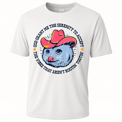 Accept The Vibes That Arent Rootin Tootin Funny Opossum Performance Shirt