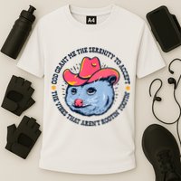 Accept The Vibes That Arent Rootin Tootin Funny Opossum Performance Shirt