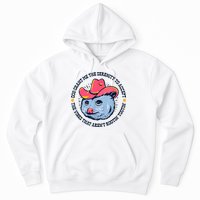 Accept The Vibes That Arent Rootin Tootin Funny Opossum Hoodie