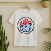 Accept The Vibes That Arent Rootin Tootin Funny Opossum T-Shirt