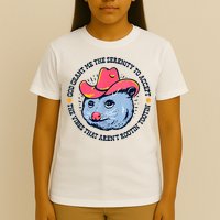 Accept The Vibes That Arent Rootin Tootin Funny Opossum T-Shirt