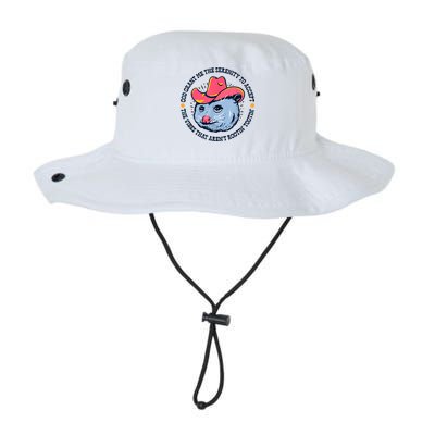 Accept The Vibes That Arent Rootin Tootin Funny Opossum Bucket Hat