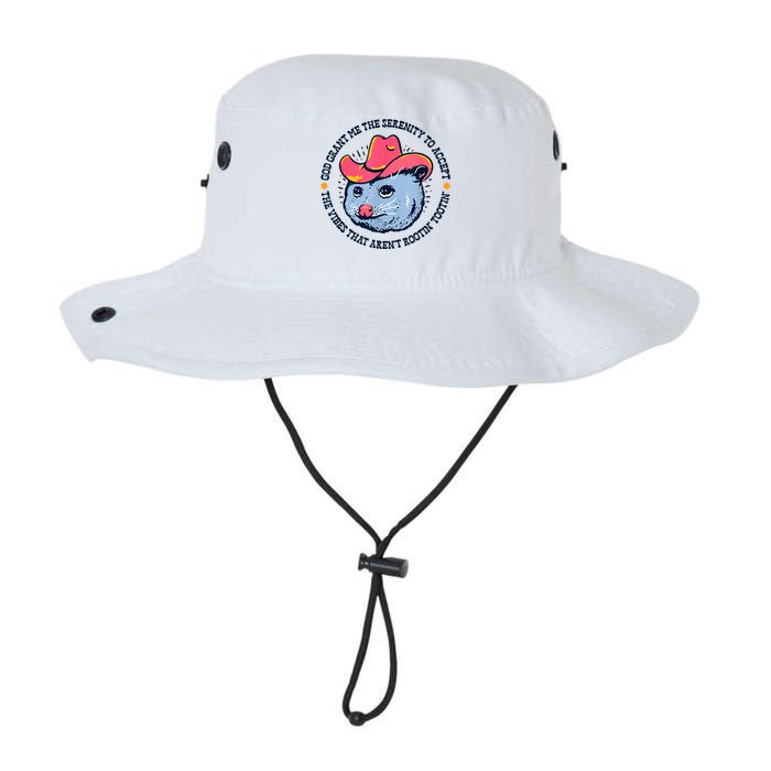 Accept The Vibes That Arent Rootin Tootin Funny Opossum Bucket Hat