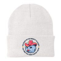 Accept The Vibes That Arent Rootin Tootin Funny Opossum Beanie