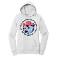 Accept The Vibes That Arent Rootin Tootin Funny Opossum Women's Pullover Hoodie