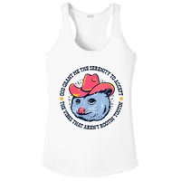 Accept The Vibes That Arent Rootin Tootin Funny Opossum Ladies PosiCharge Competitor Racerback Tank